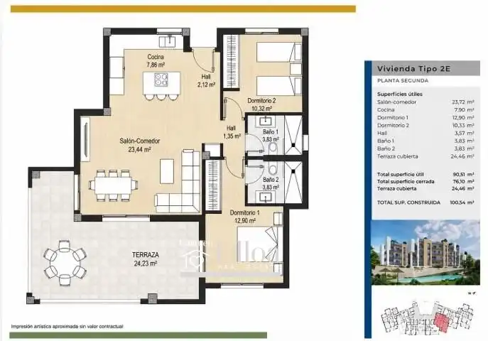 Piso con piscina en venta en Bonalba - Cotoveta, imagen 15