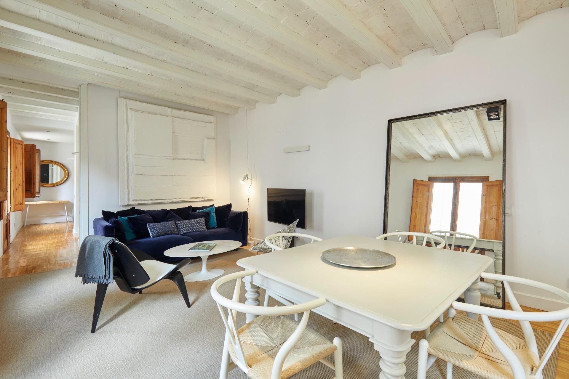 Living room of Apartment for sale in  Barcelona Capital  with Air Conditioner, Heating and Terrace