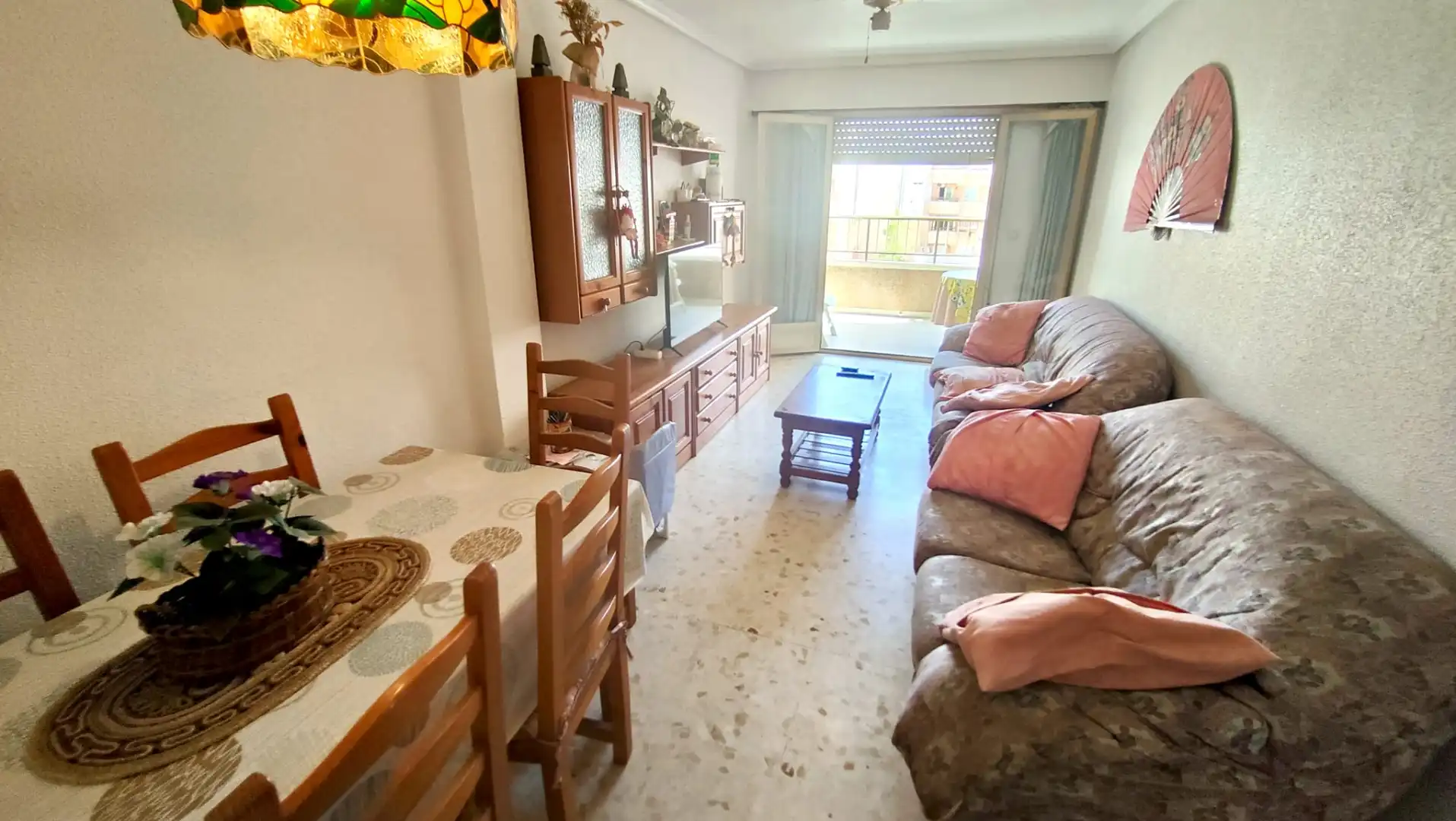 Sala d'estar de Pis en venda en Santa Pola amb Aire condicionat, Terrassa i Moblat