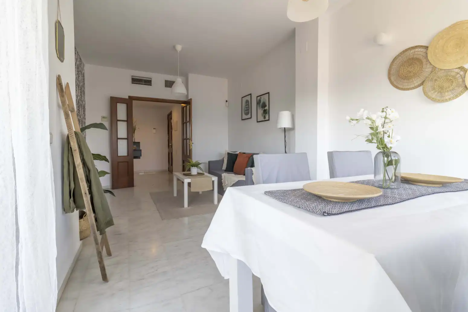 Esszimmer von Wohnung zum Verkauf in Mairena del Aljarafe mit Klimaanlage, Privatgarten und Terrasse