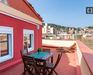 Terrace of Flat to rent in  Barcelona Capital  with Air Conditioner, Heating and Furnished
