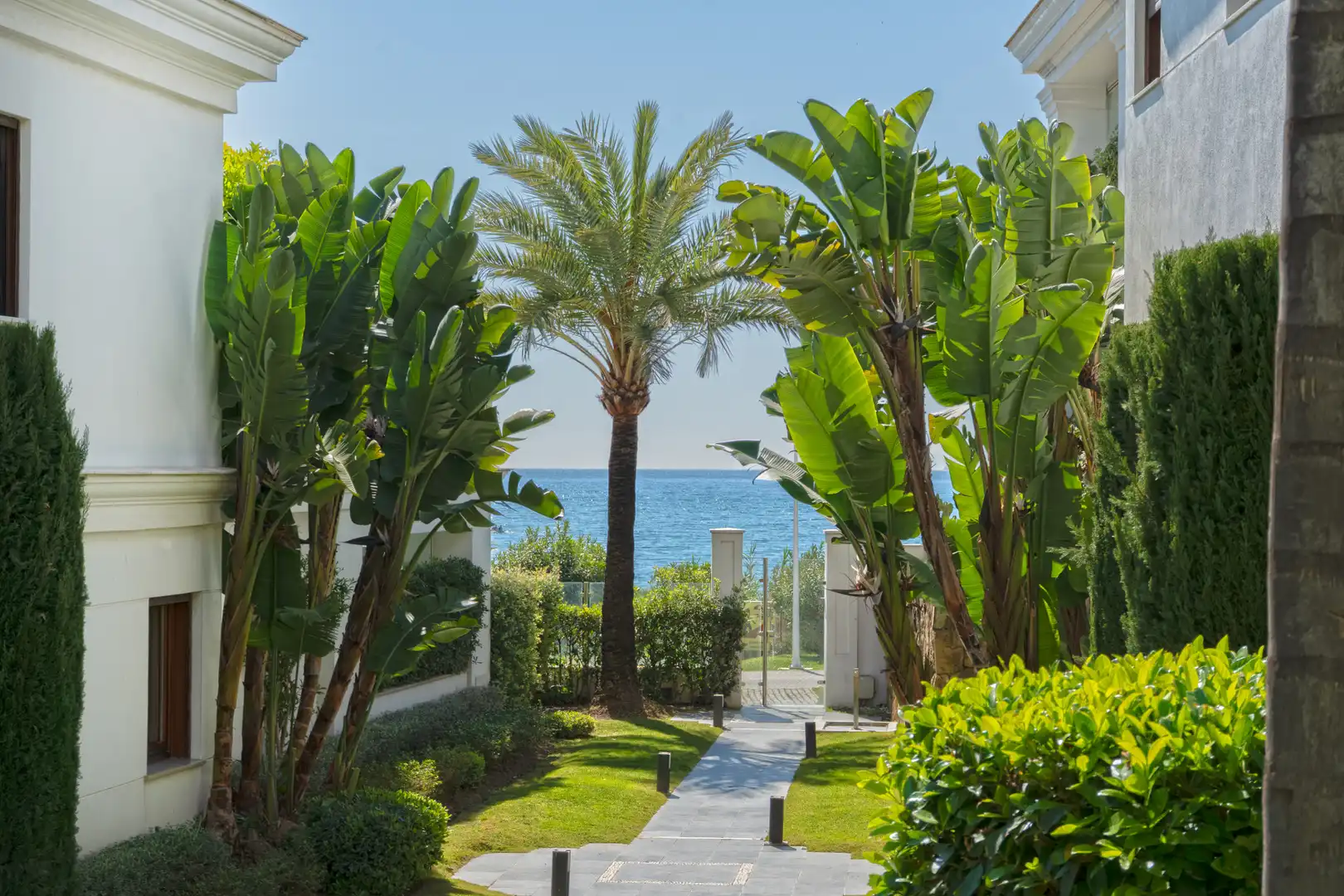 Jardín de Planta baja en venta en Estepona con Aire acondicionado, Terraza y Trastero