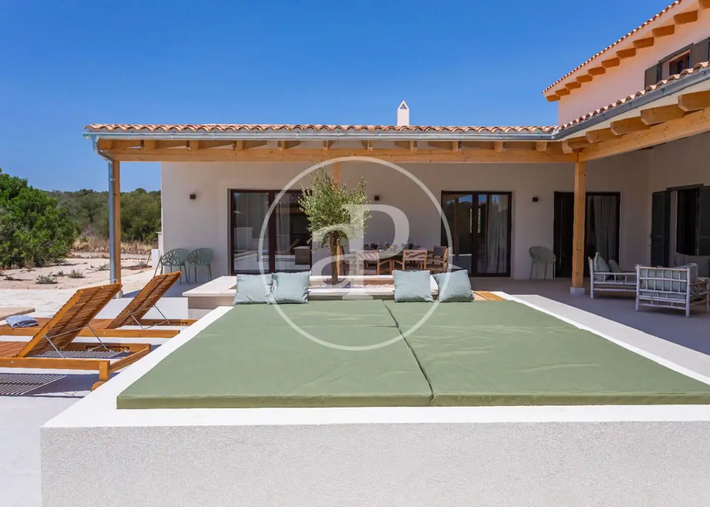 Terrace of Houses for rent in Campos  with Air Conditioner, Heating and Private garden