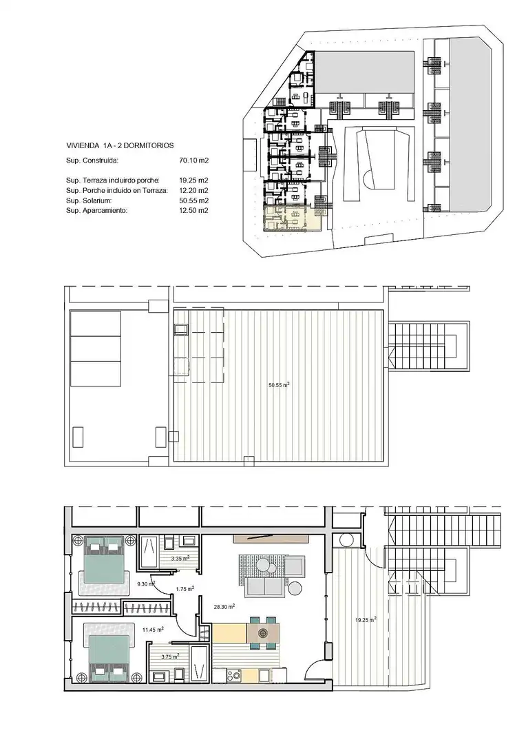 Apartament amb terrassa en venda a Roldán, imagen 18