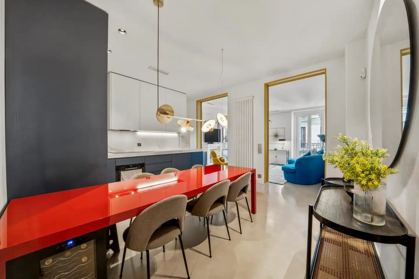 Esszimmer von Wohnung zur Miete in Madrid mit Klimaanlage, Heizung und Möbliert