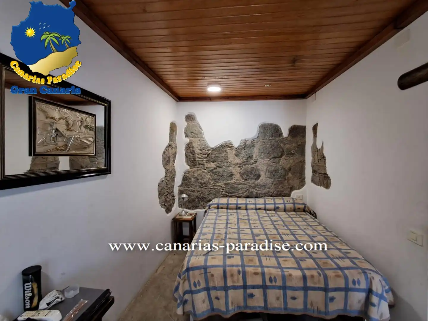 Schlafzimmer von Einfamilien-Reihenhaus zum Verkauf in La Aldea de San Nicolás  mit Klimaanlage