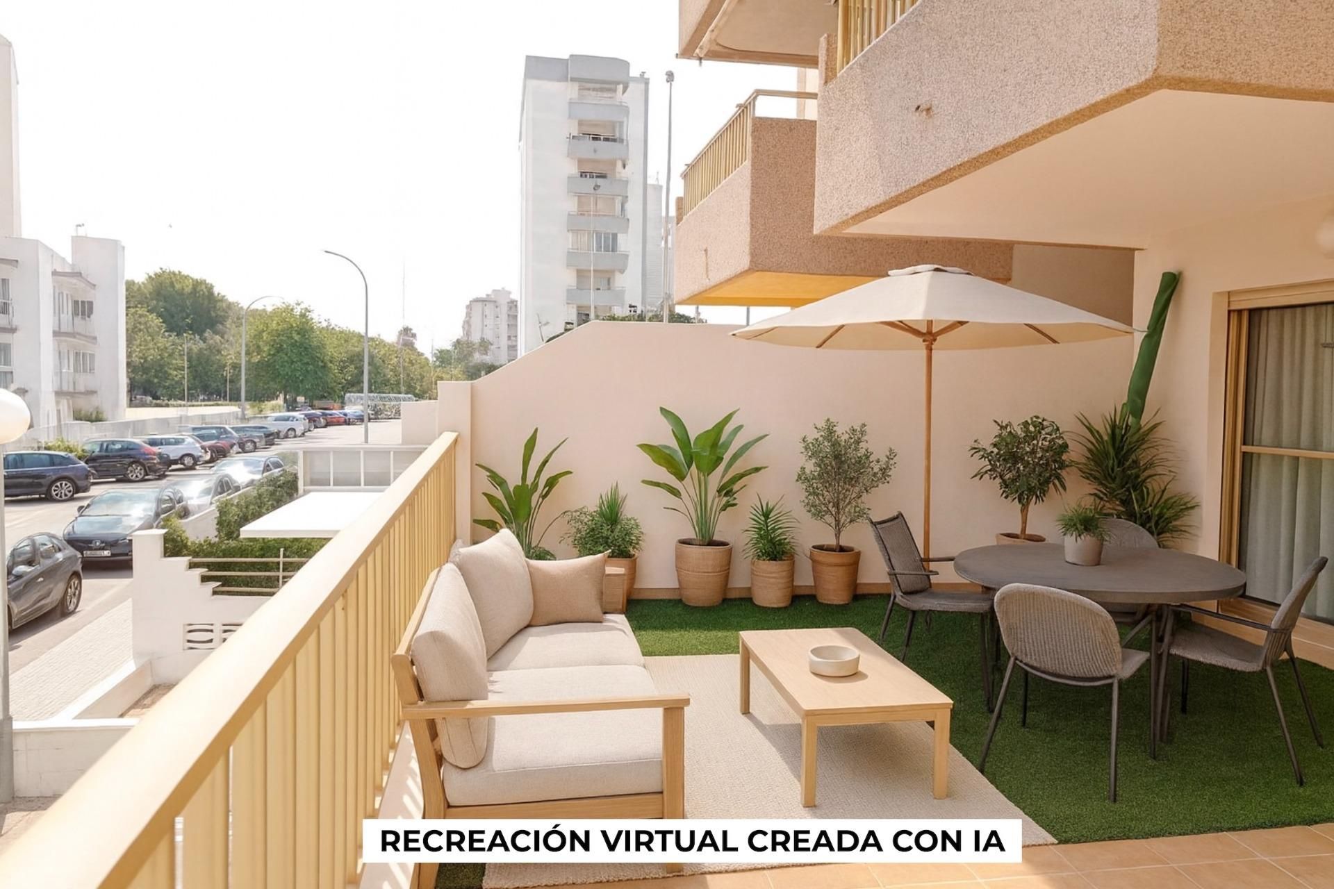 Terraza de Apartamento en venta en Gandia