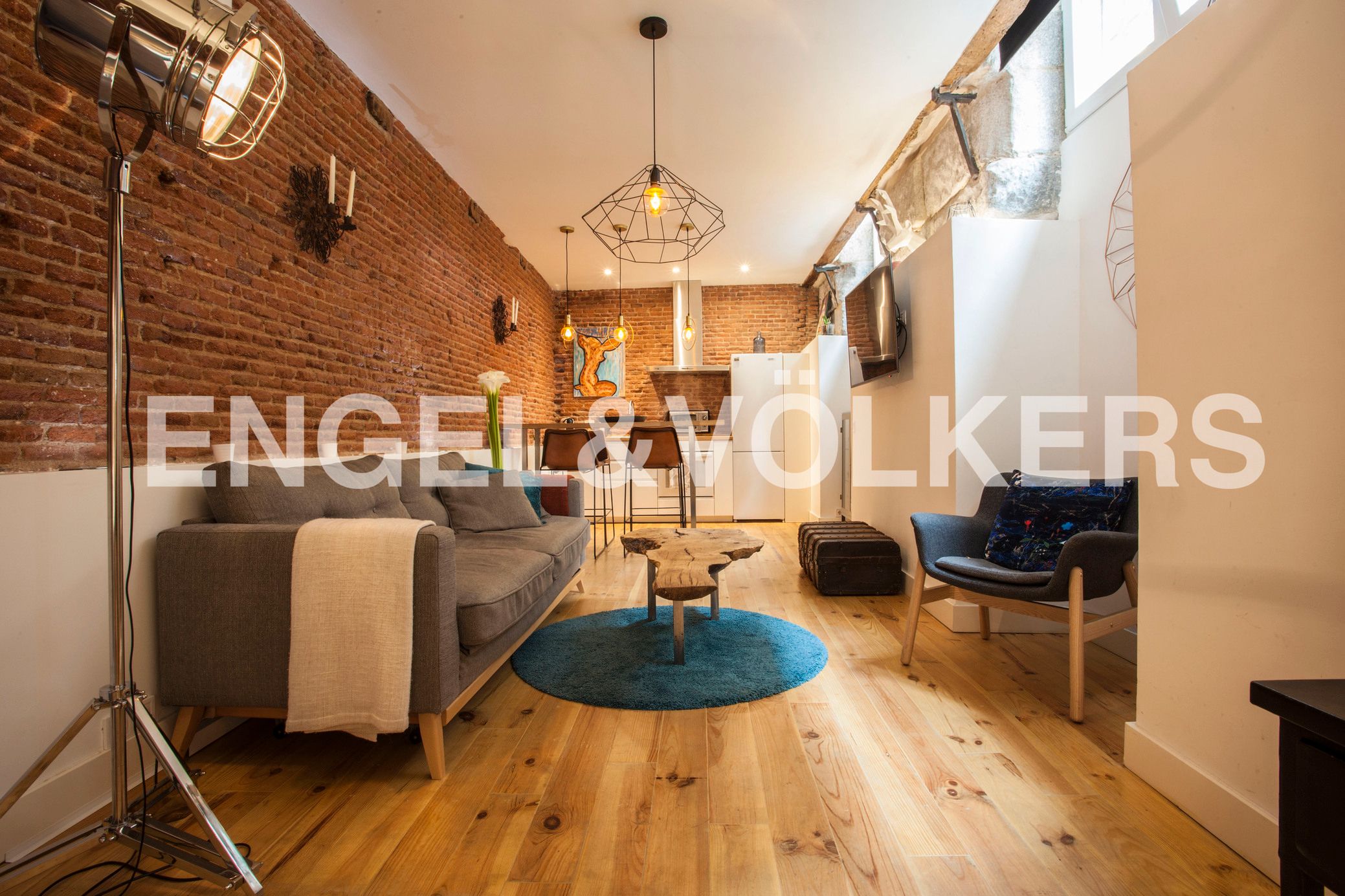 Sala d'estar de Apartament en venda en  Madrid Capital amb Aire condicionat i Calefacció