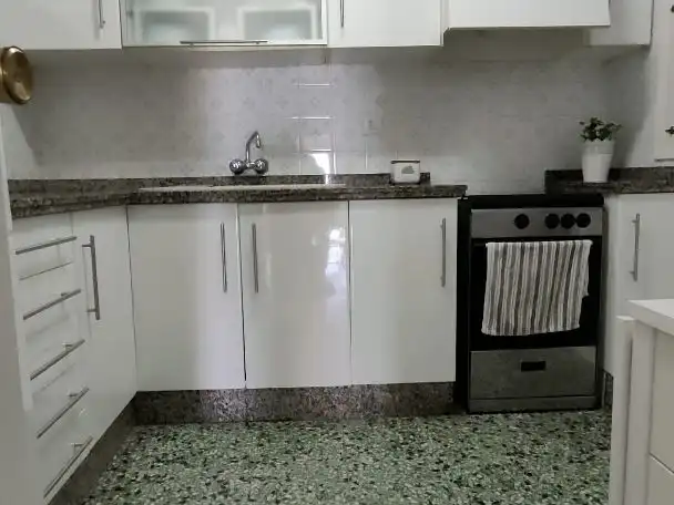Cuina de Apartament en venda en Cullera amb Aire condicionat, Terrassa i Piscina