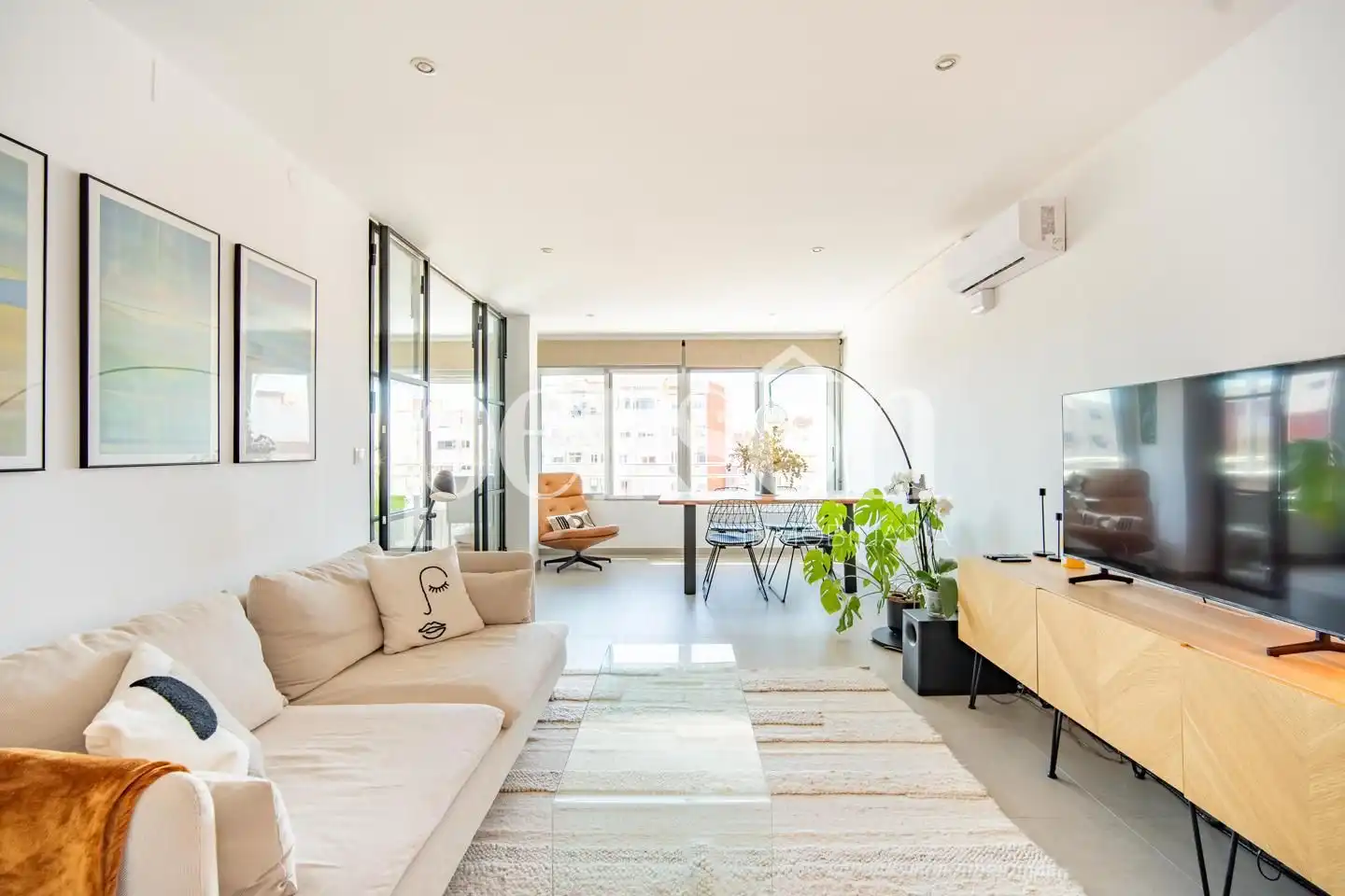 Sala d'estar de Pis en venda en  Valencia Capital amb Aire condicionat i Calefacció