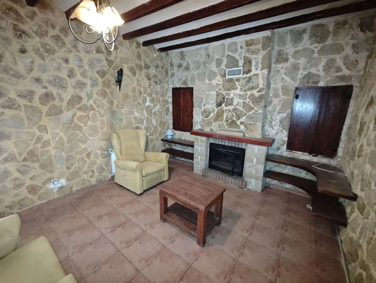 Sala de estar de Finca rústica en venta en Yecla con Terraza y Amueblado