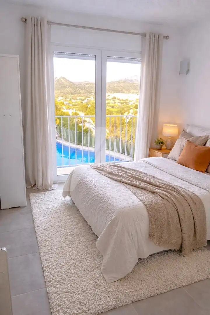 Dormitori de Apartament en venda en Pedreguer amb Aire condicionat, Calefacció i Jardí privat