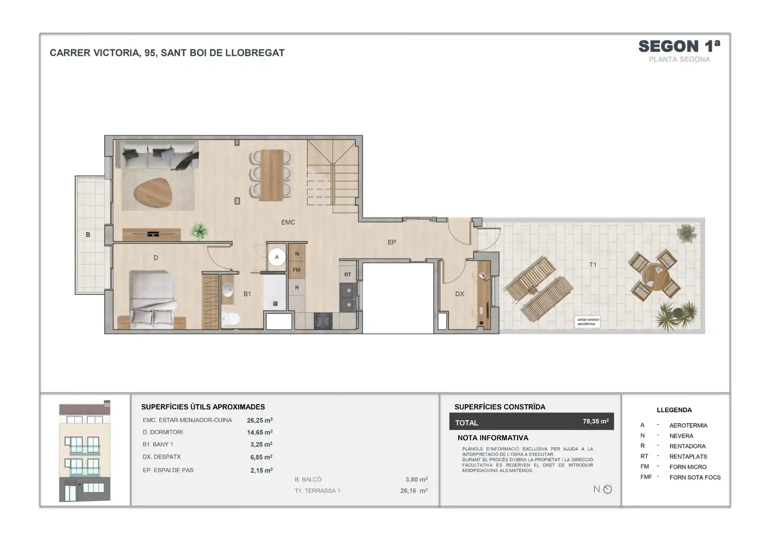 Penthouse with terrace for sale in Carrer Victòria 95, imagen 68
