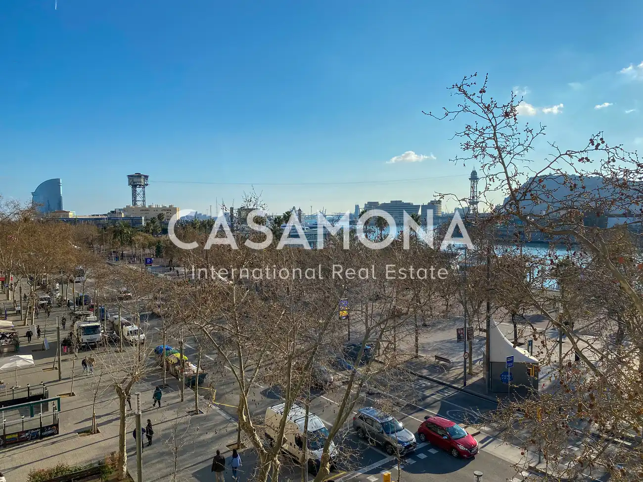 Außenansicht von Wohnungen zur Miete in Barcelona mit Klimaanlage, Terrasse und Möbliert
