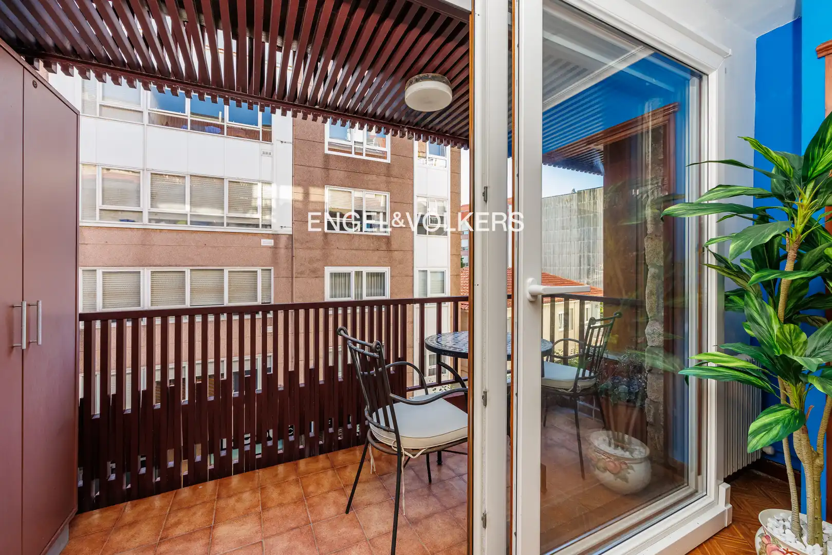 Balcony of Flat for sale in Baiona  with Heating, Parquet flooring and Terrace