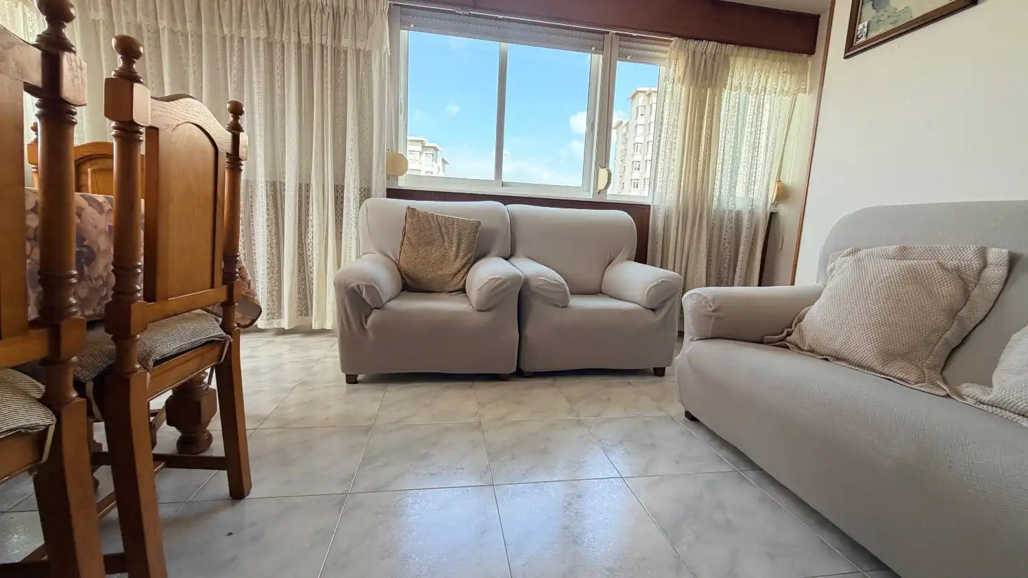 Wohnzimmer von Wohnung zum Verkauf in Ferrol mit Heizung und Möbliert