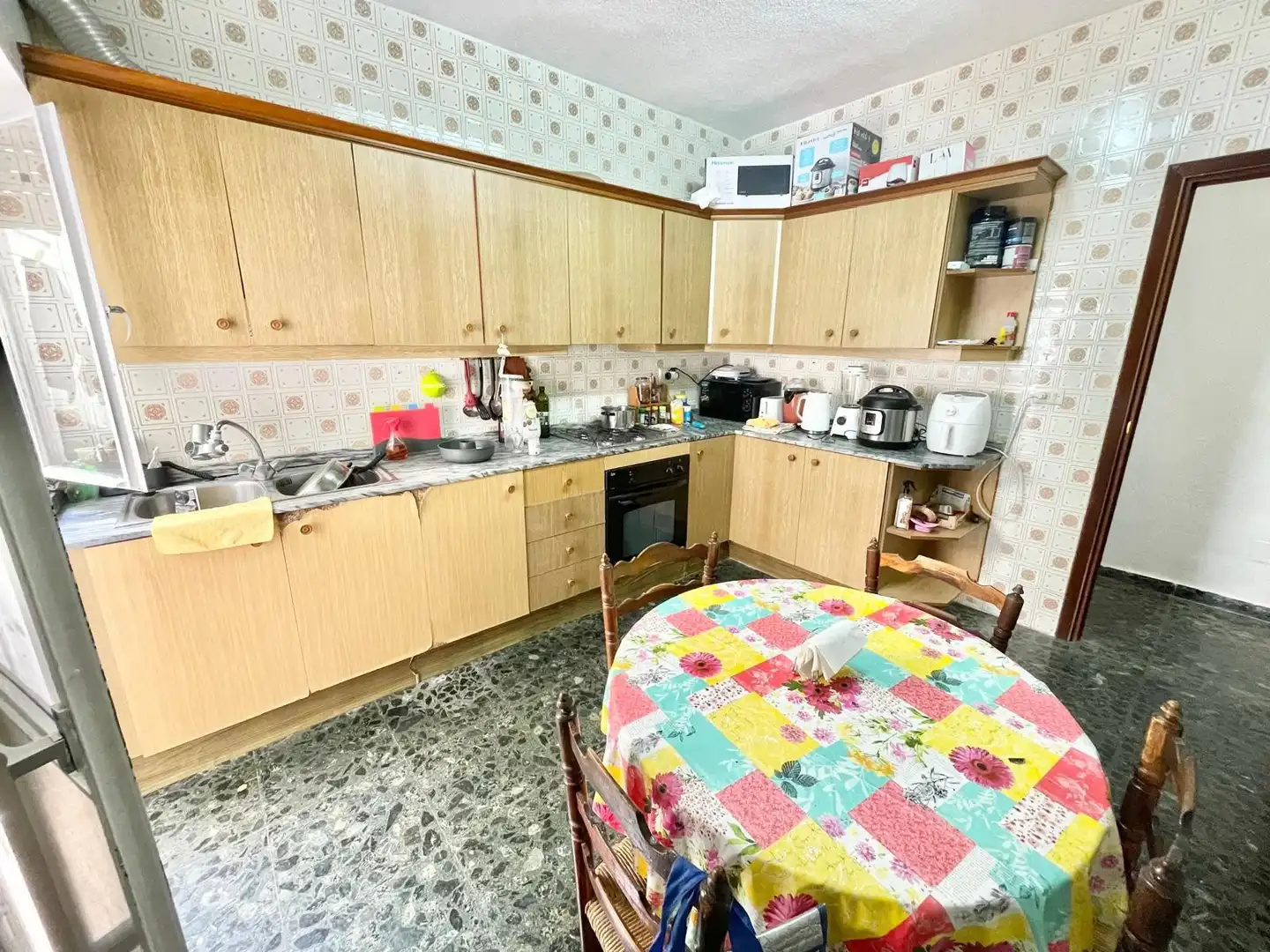 Cuina de Apartament de lloguer en San Javier amb Terrassa, Moblat i Forn