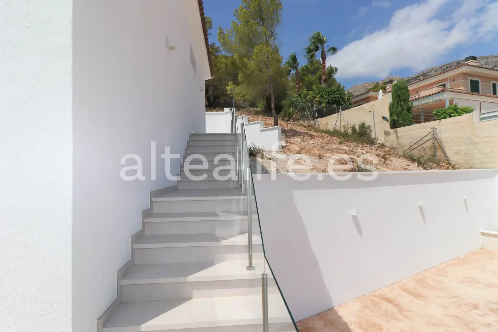 Vista exterior de Casa o chalet en venta en Altea con Aire acondicionado, Jardín privado y Terraza