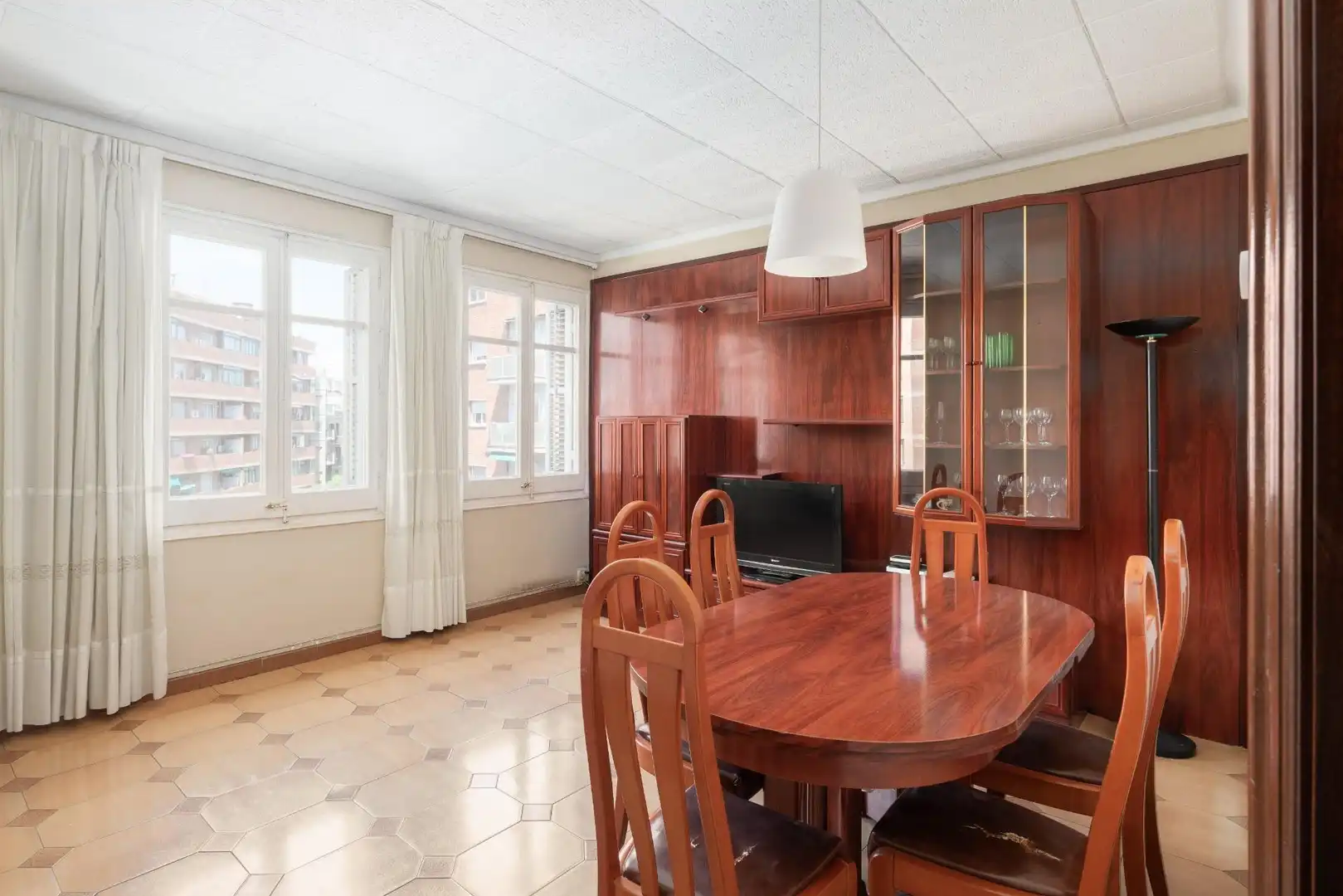 Esszimmer von Wohnung zum Verkauf in Barcelona mit Heizung und Alarm