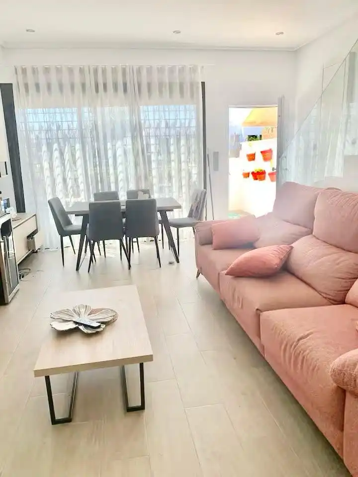 Living room of Houses for rent in Pilar de la Horadada  with Air Conditioner, Heating and Parquet flooring