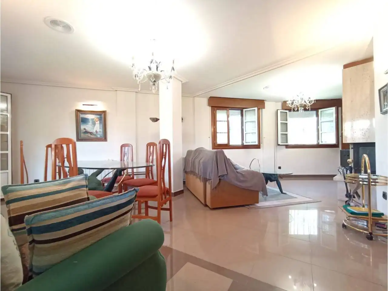 Sala de estar de Casa o chalet en venta en Cogollos con Calefacción, Jardín privado y Terraza