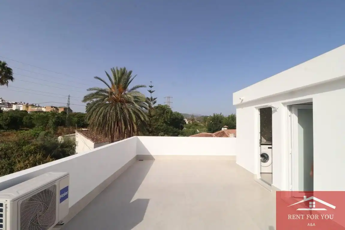 Terrasse von Maisonette zur Miete in Alhaurín El Grande mit Klimaanlage und Terrasse