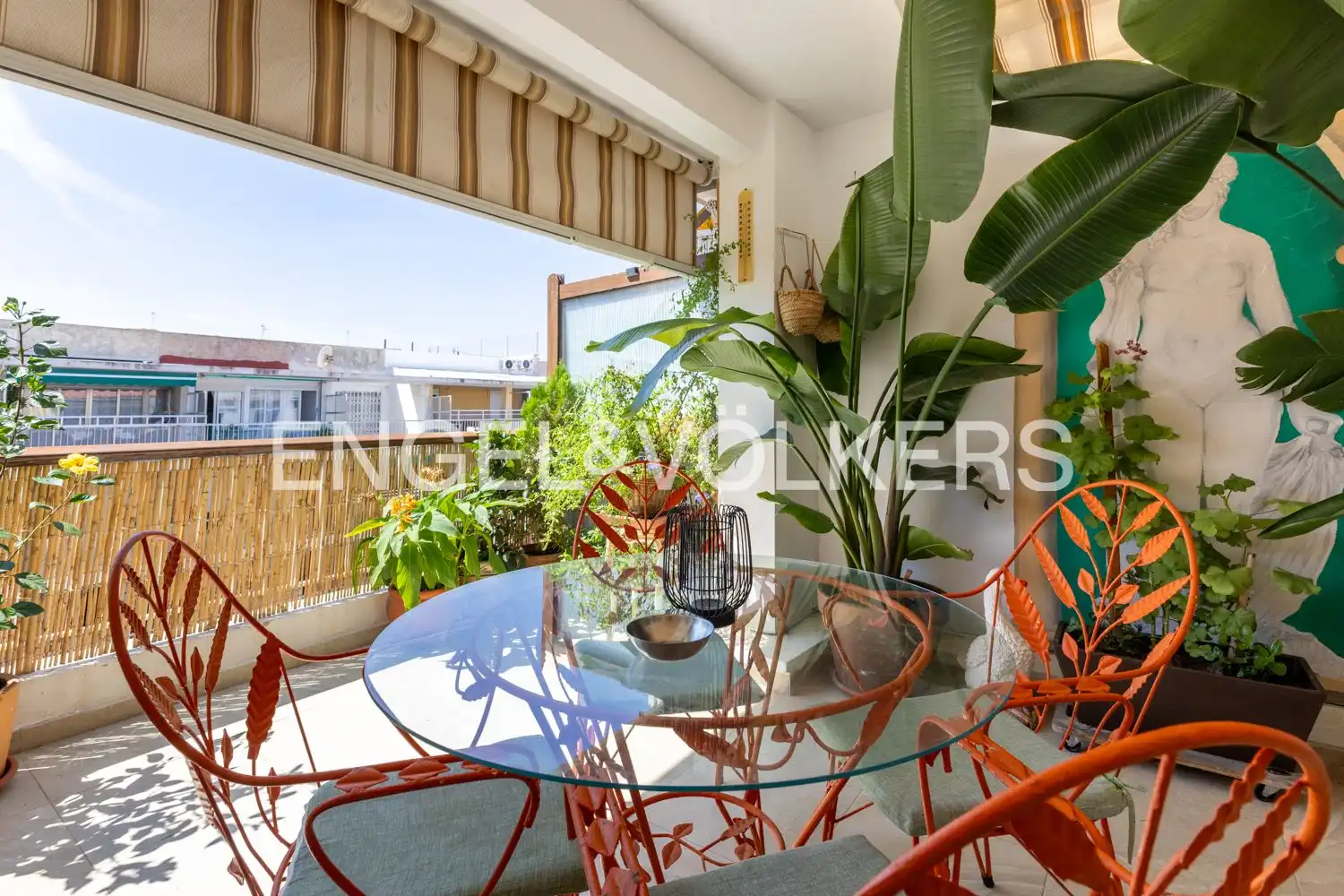 Terraza de Piso de alquiler en Cullera con Calefacción, Terraza y Amueblado