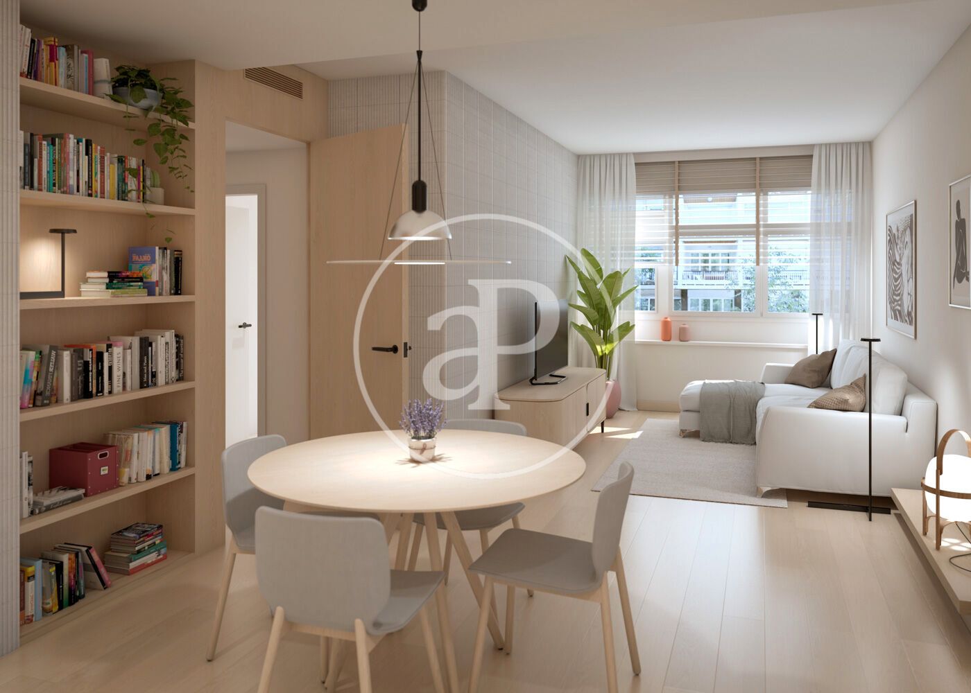 Living room of Flat for sale in  Barcelona Capital  with Air Conditioner and Heating