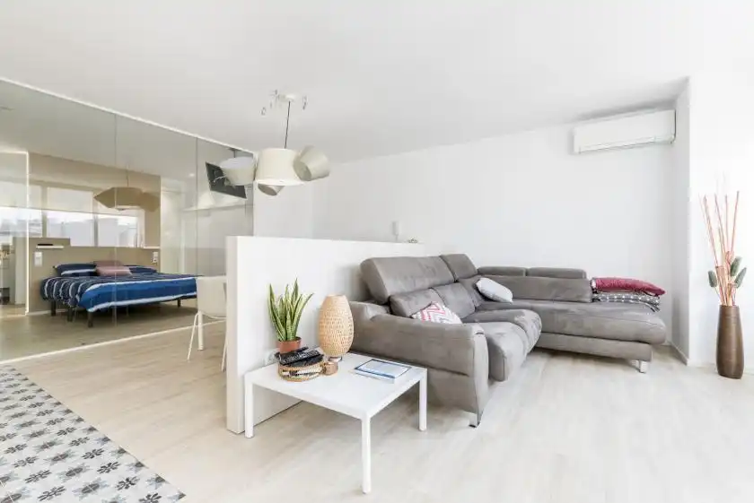 Sala de estar de Oficina de alquiler en Barcelona con Aire acondicionado, Calefacción y Amueblado