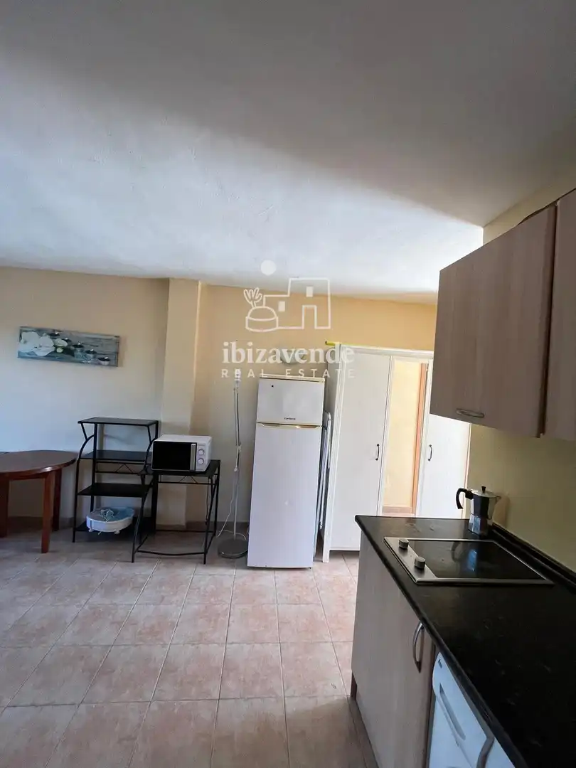 Cocina de Piso de alquiler en Sant Joan de Labritja con Piscina, Amueblado y Piscina comunitaria