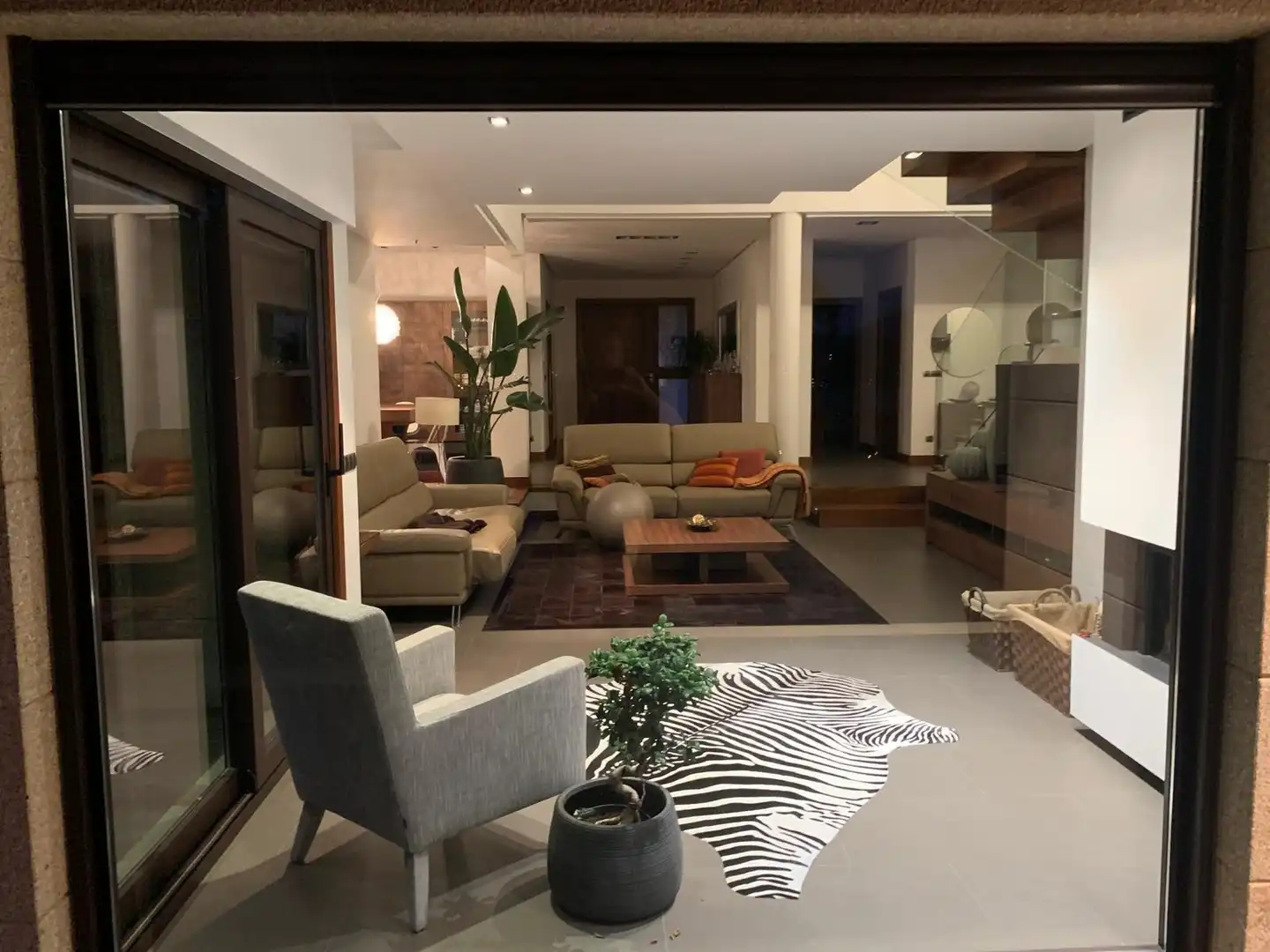 Sala de estar de Casa o chalet en venta en O Rosal   con Calefacción, Jardín privado y Terraza