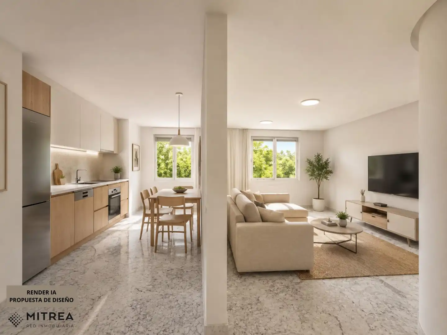 Sala de estar de Piso en venta en Mérida con Aire acondicionado