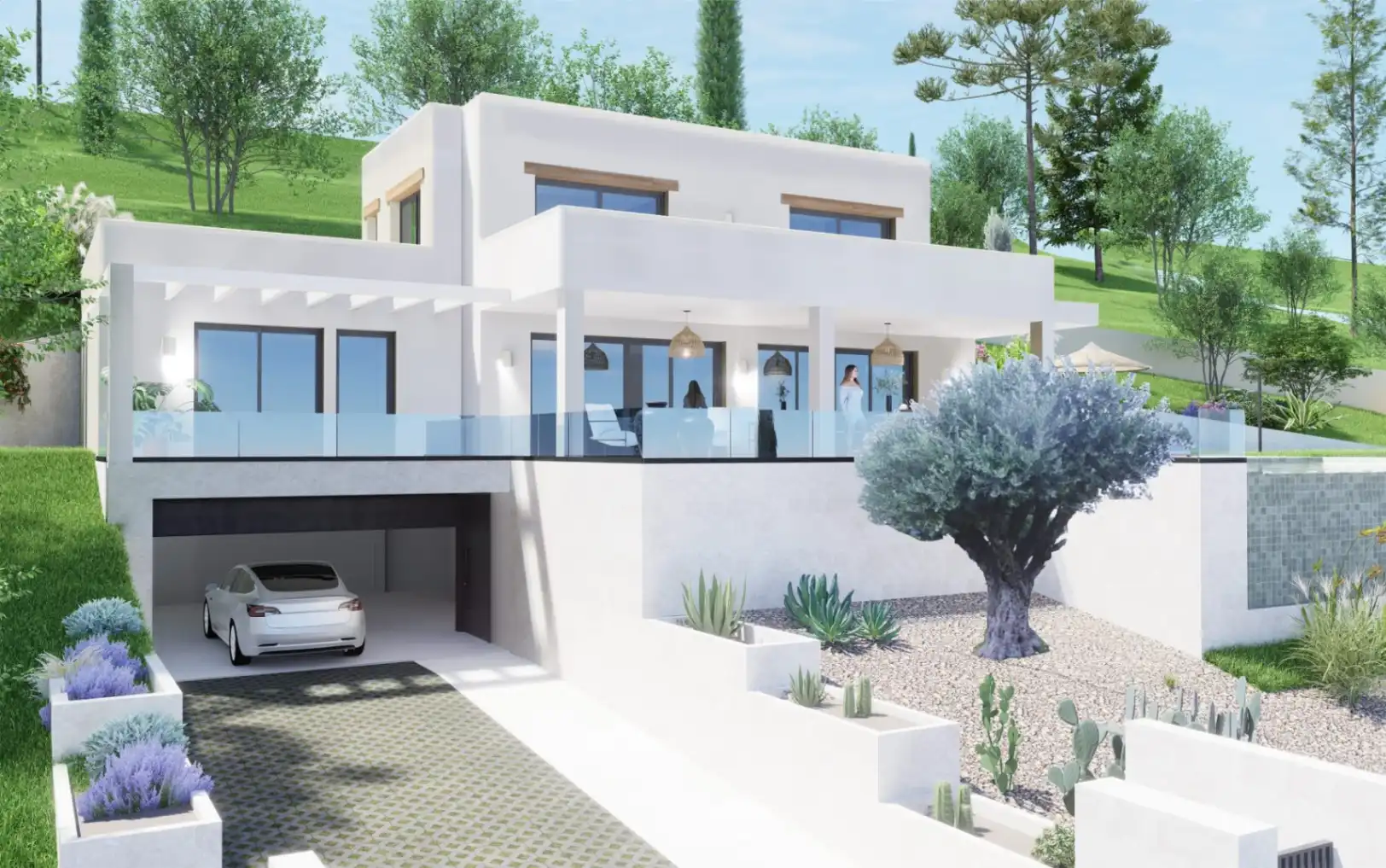 Exterior view of Houses for sale in Jávea / Xàbia  with Air Conditioner, Heating and Private garden