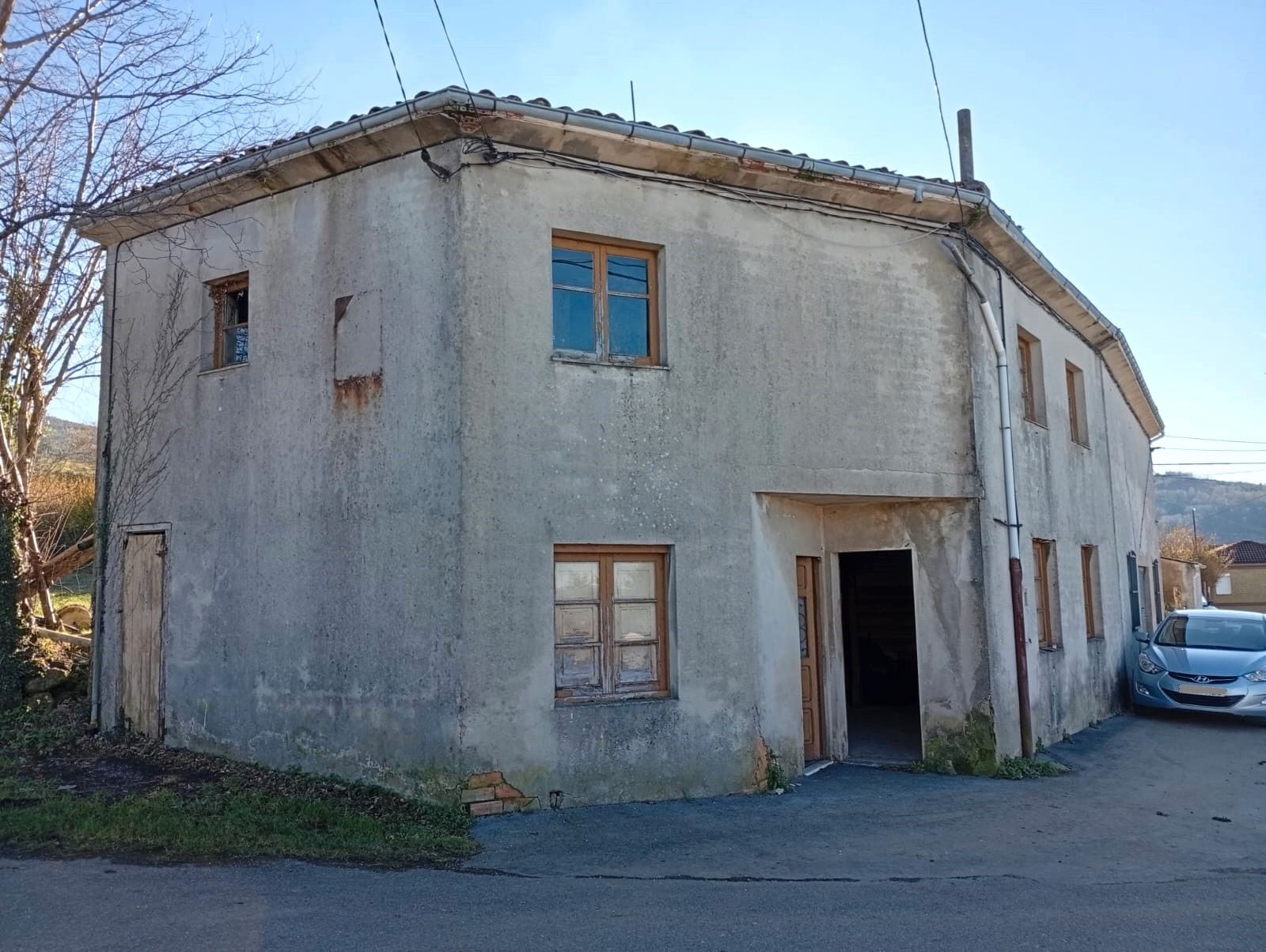 Exterior view of Single-family semi-detached for sale in Langreo