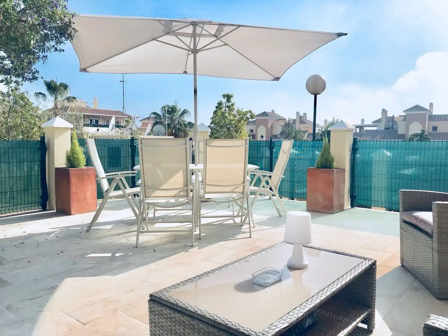 Terraza de Planta baja en venta en Vélez-Málaga con Aire acondicionado, Jardín privado y Terraza