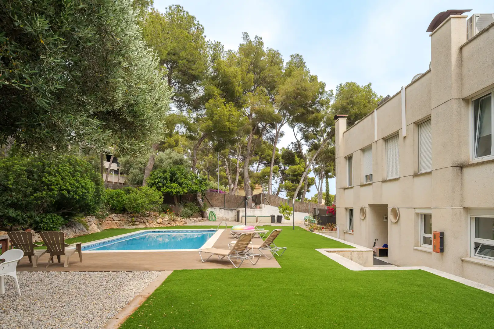 Jardín de Casa adosada en venta en Castelldefels con Aire acondicionado, Calefacción y Parquet