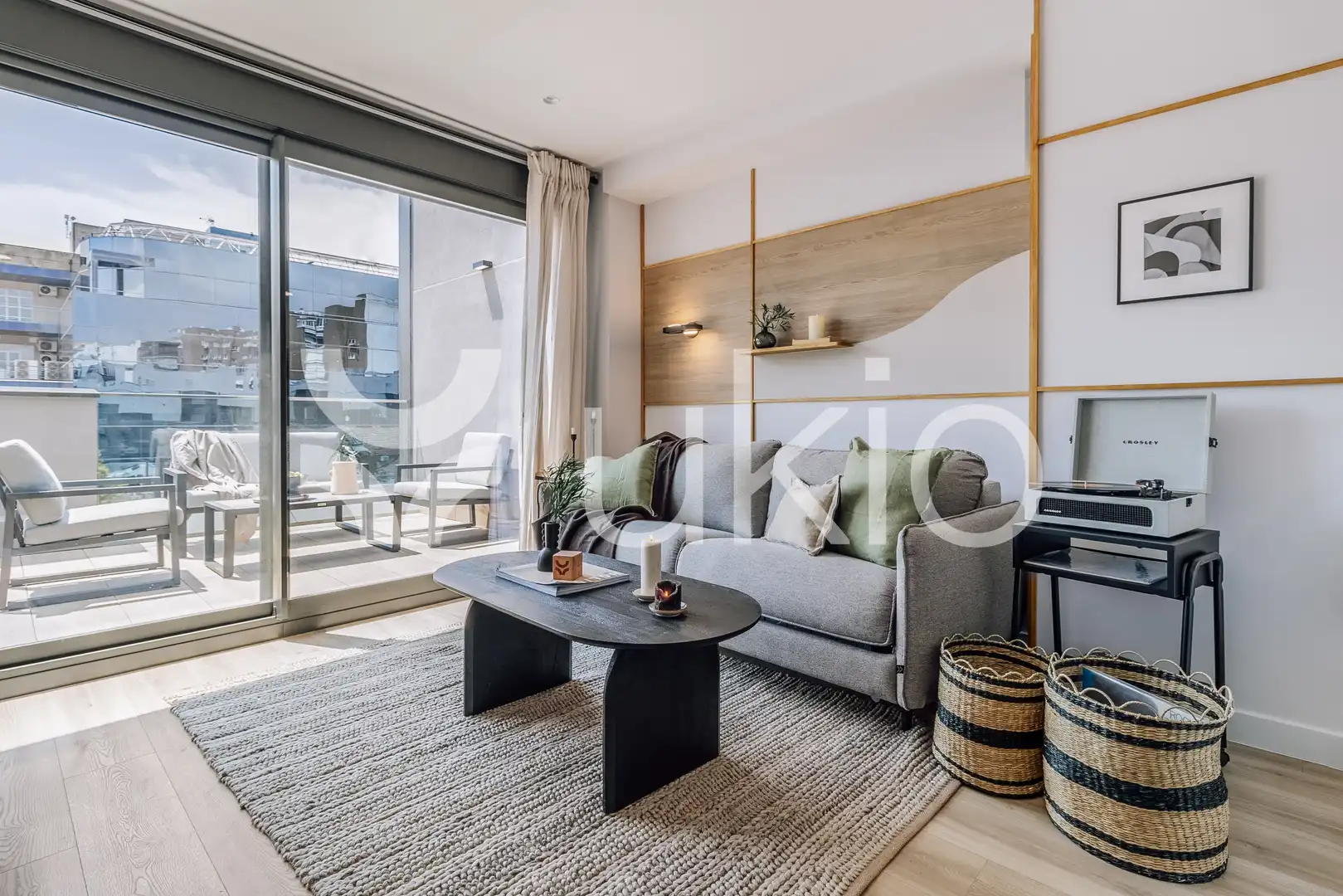 Sala d'estar de Apartament de lloguer en Madrid amb Aire condicionat, Calefacció i Terrassa