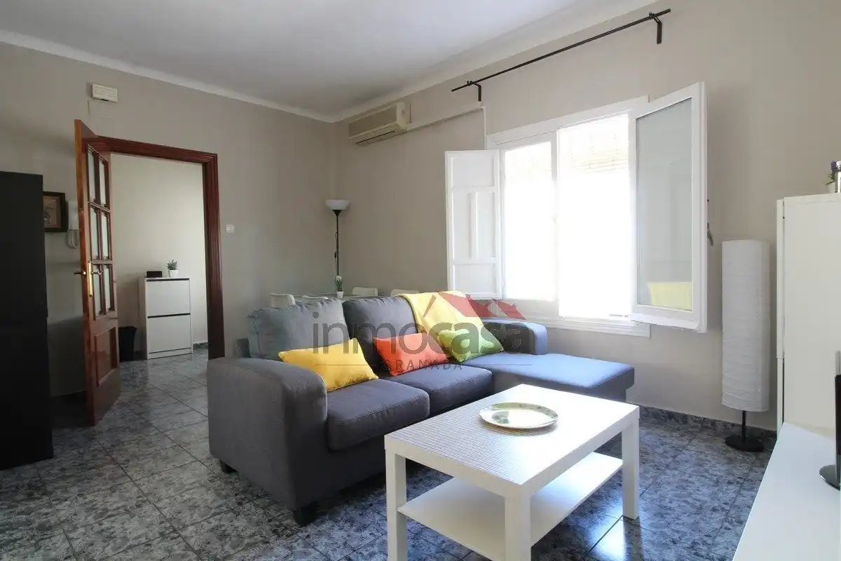 Living room of Flat for rent in Granada  with Air Conditioner, Heating and Furnished