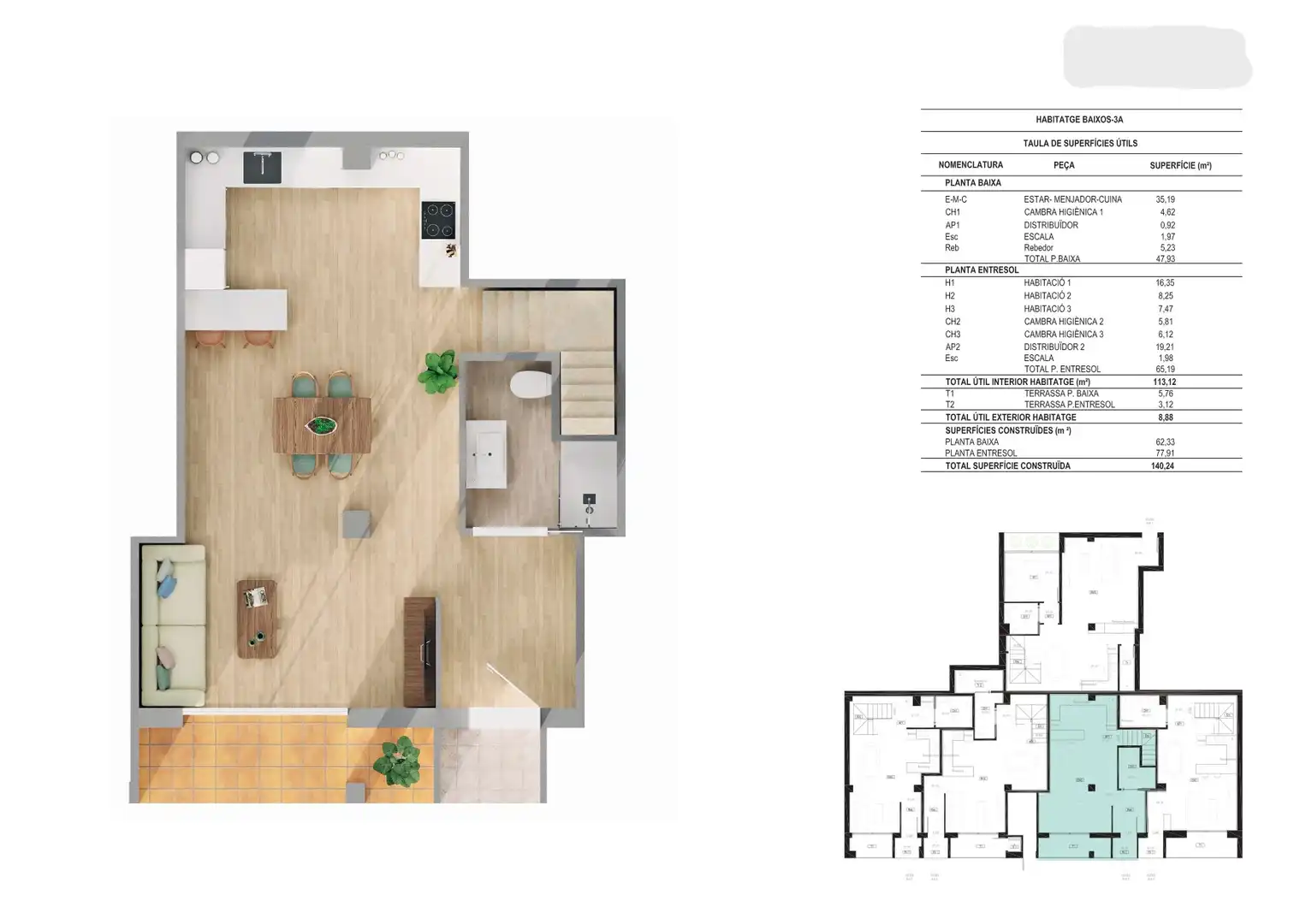 Piso en venta en Girona con Aire acondicionado, Calefacción y Terraza