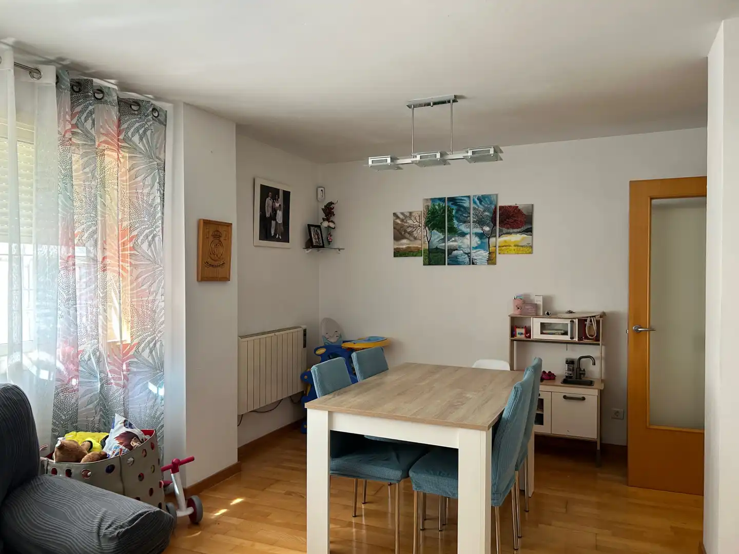 Dining room of Flat for sale in Rubí  with Heating, Parquet flooring and Storage room