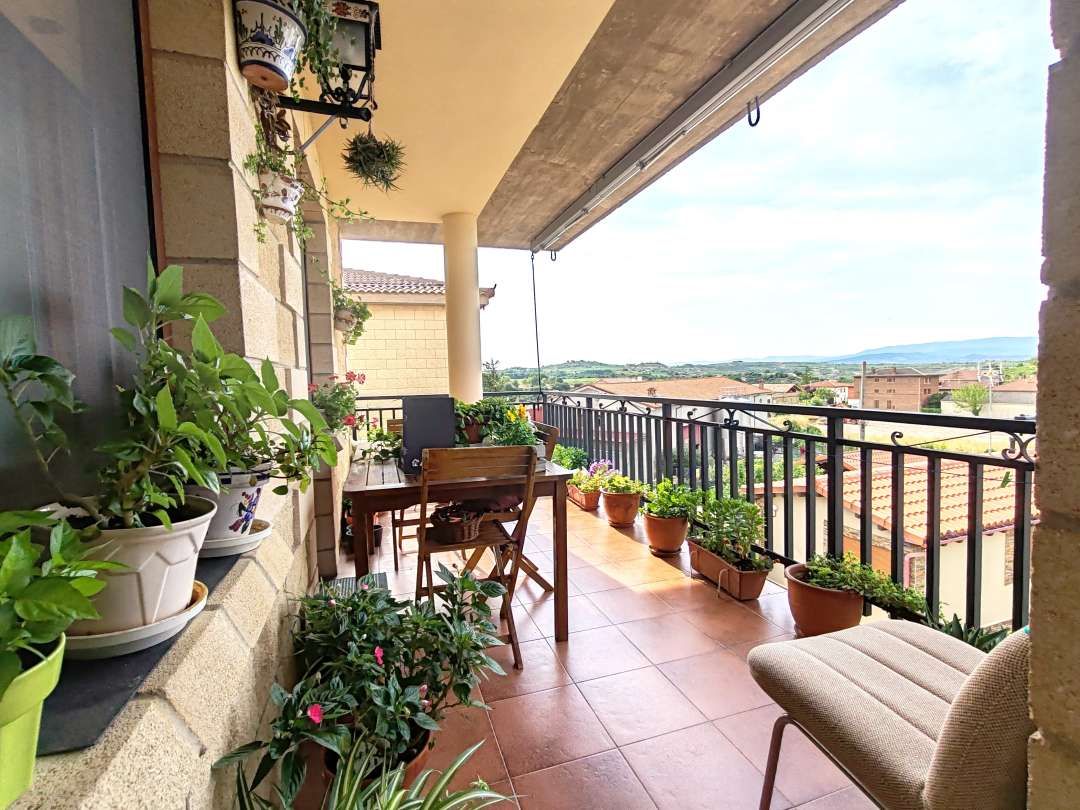 Terrace of Flat for sale in Villabuena de Álava / Eskuernaga  with Heating, Terrace and Storage room