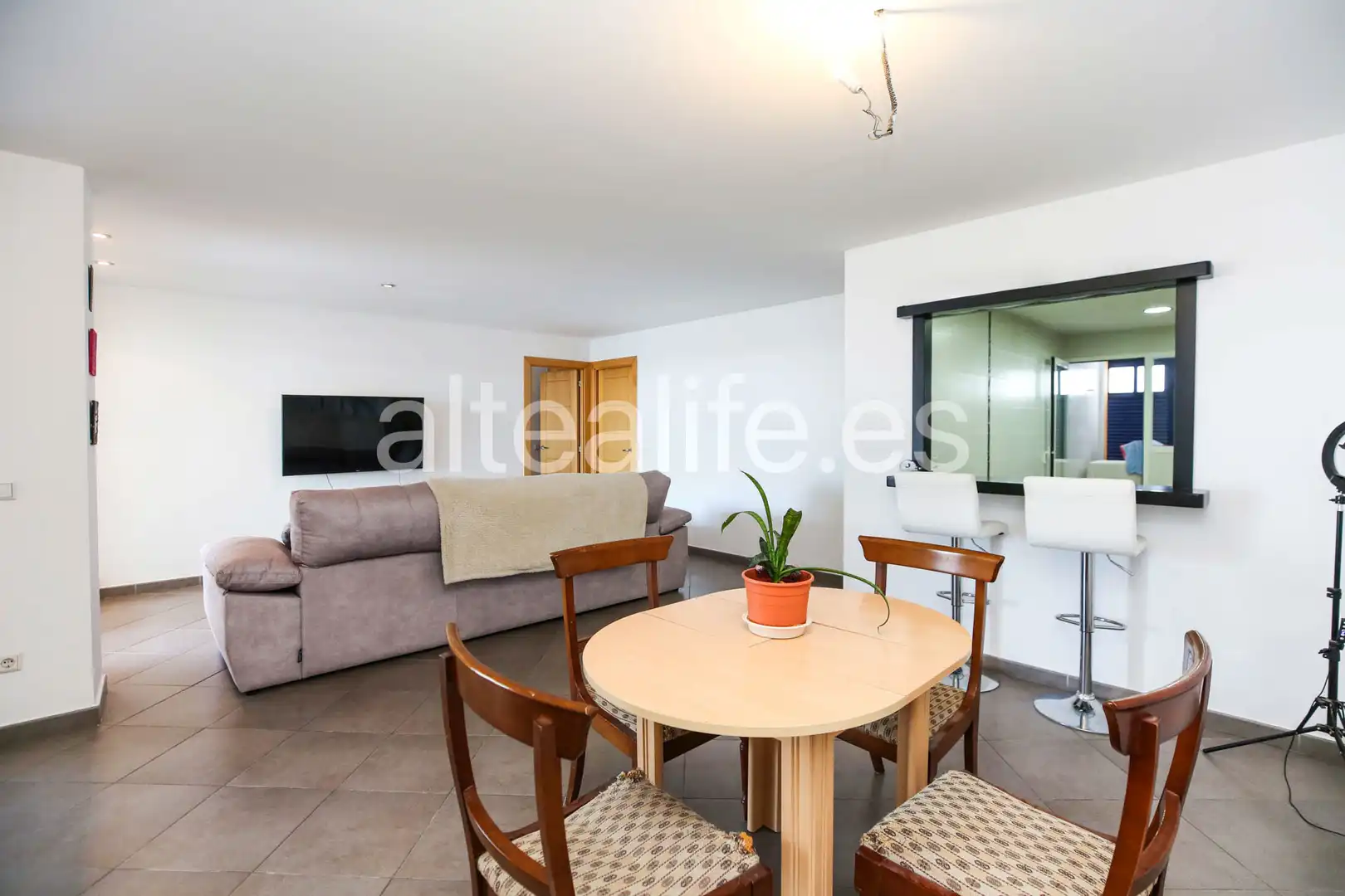 Sala de estar de Apartamento en venta en Callosa d'en Sarrià con Calefacción y Terraza
