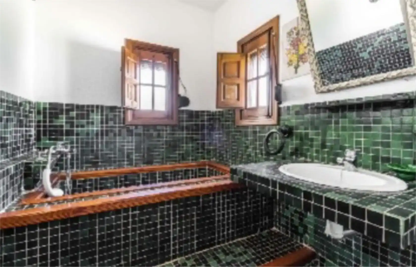 Bany de Casa o xalet de lloguer en Carboneras amb Aire condicionat, Jardí privat i Parquet