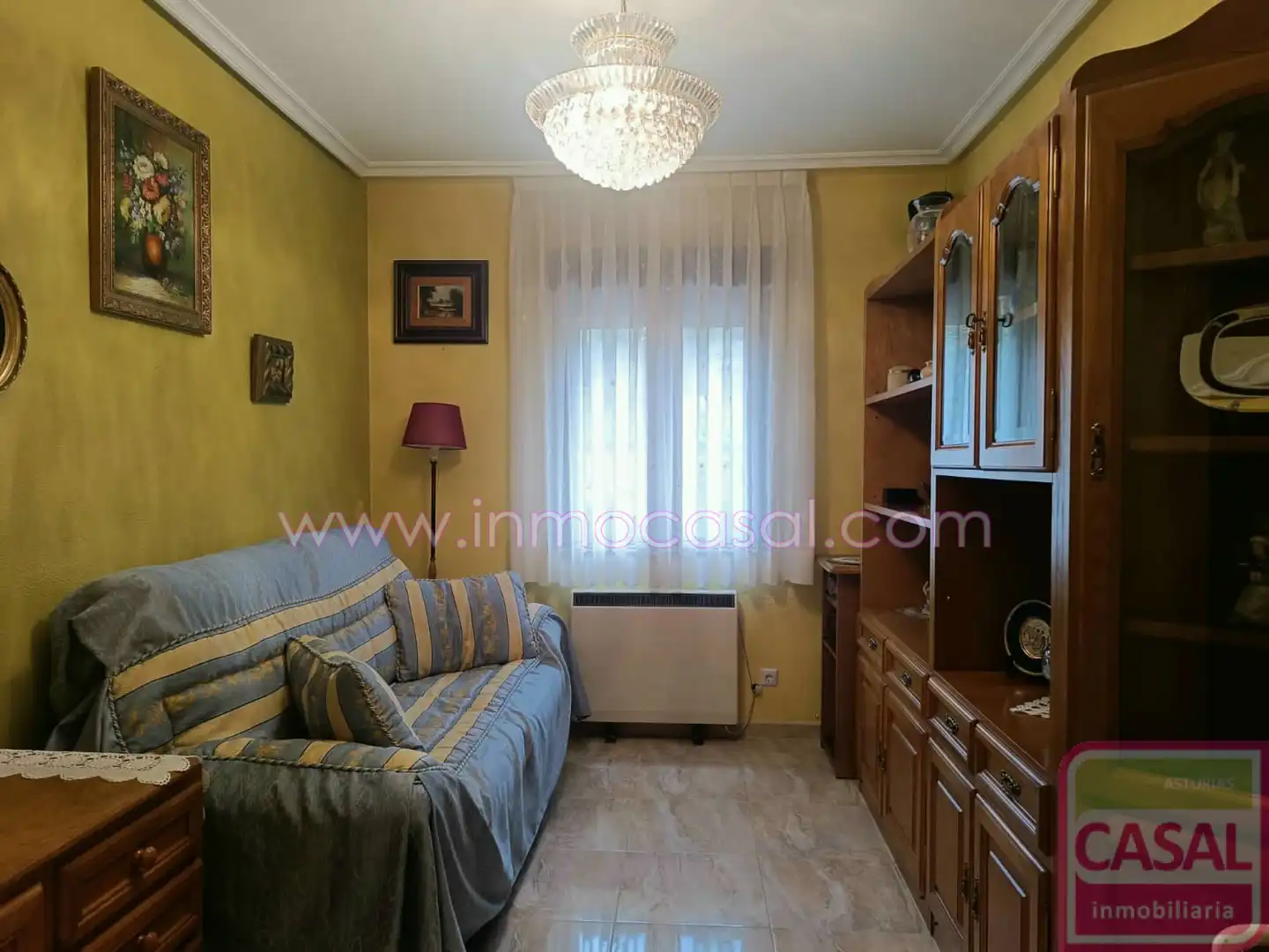 Wohnzimmer von Wohnung zur Miete in Aller mit Heizung, Abstellraum und Möbliert