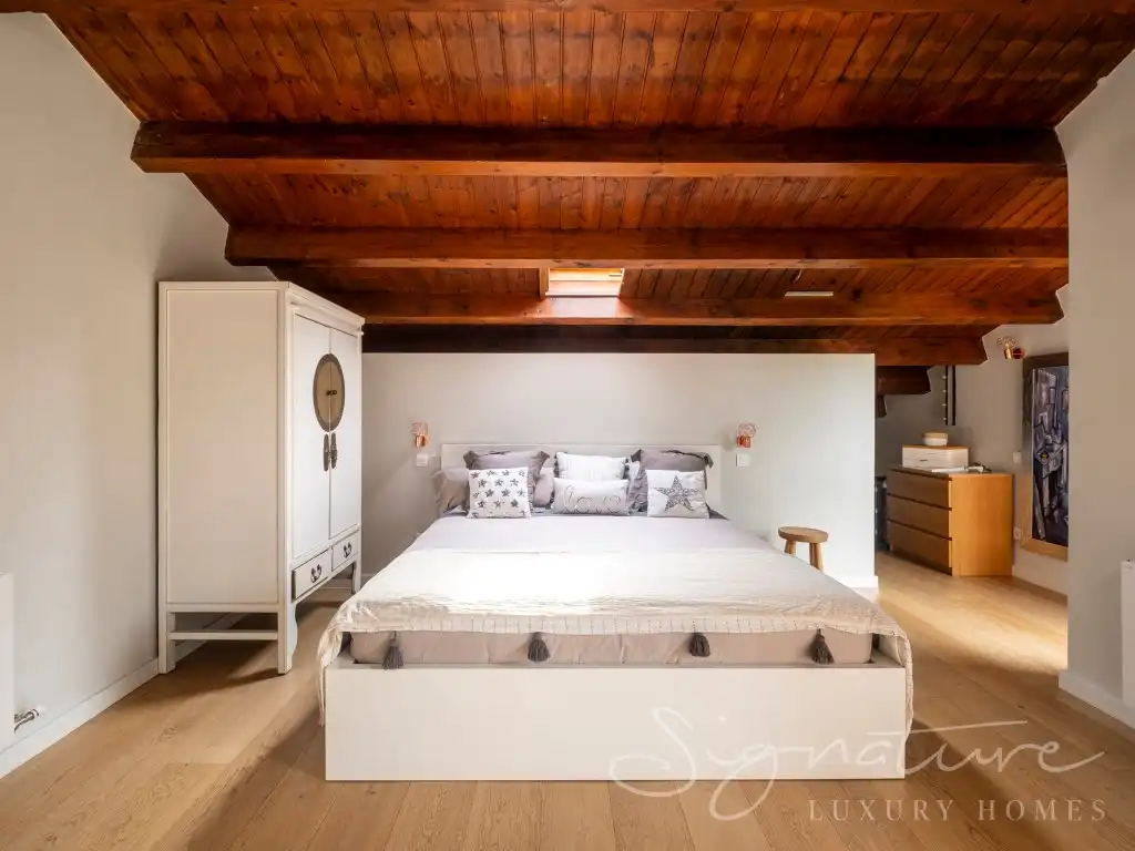 Dormitori de Casa o xalet de lloguer en Sant Cugat del Vallès amb Aire condicionat, Piscina i Moblat