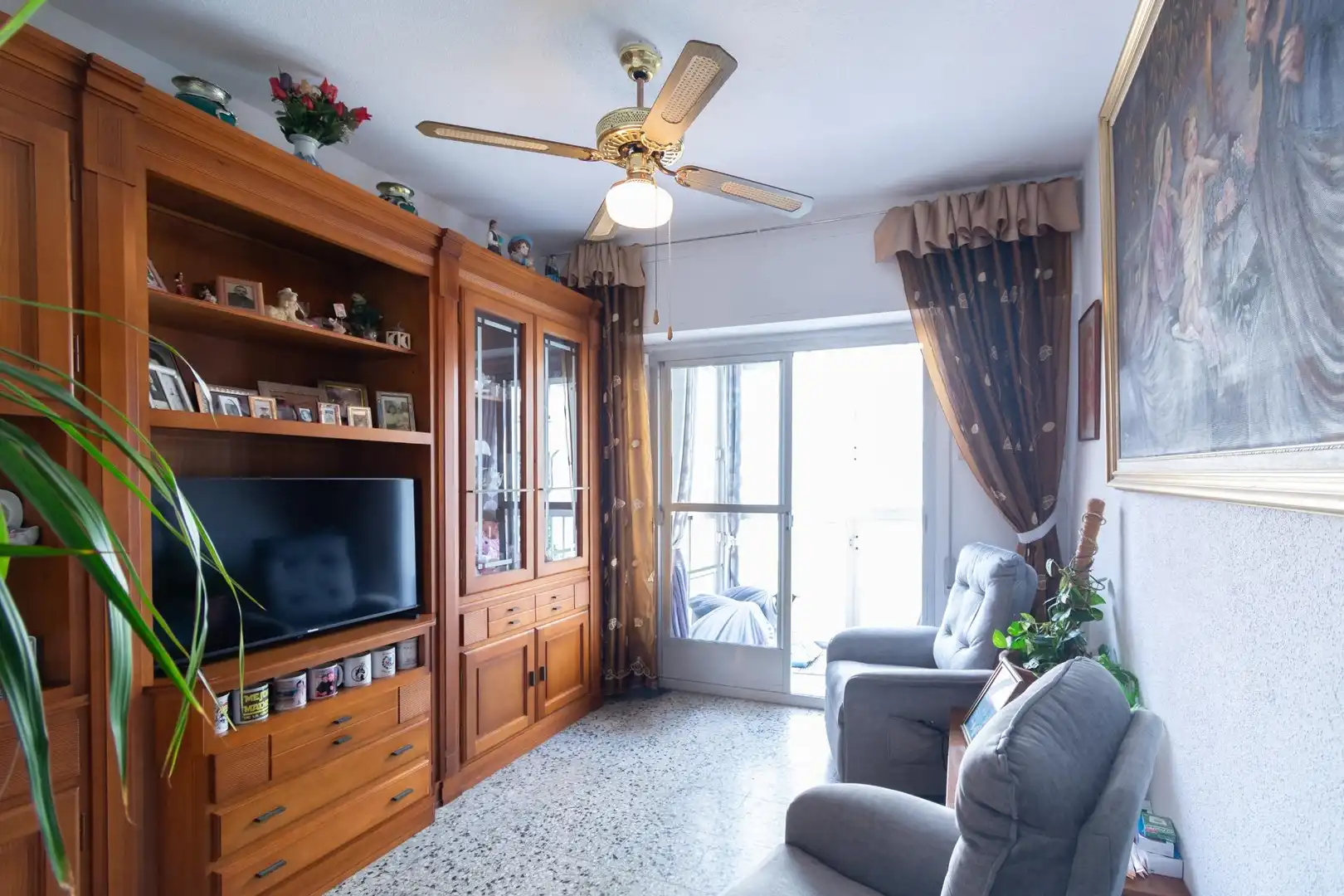 Sala de estar de Piso en venta en Cartagena con Aire acondicionado, Amueblado y Balcón