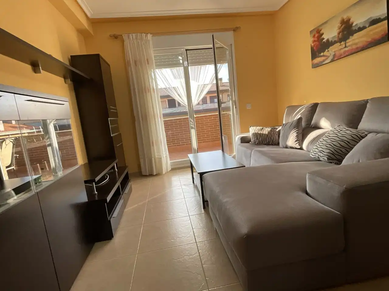 Living room of Flat for sale in Alesanco  with Heating, Terrace and Furnished