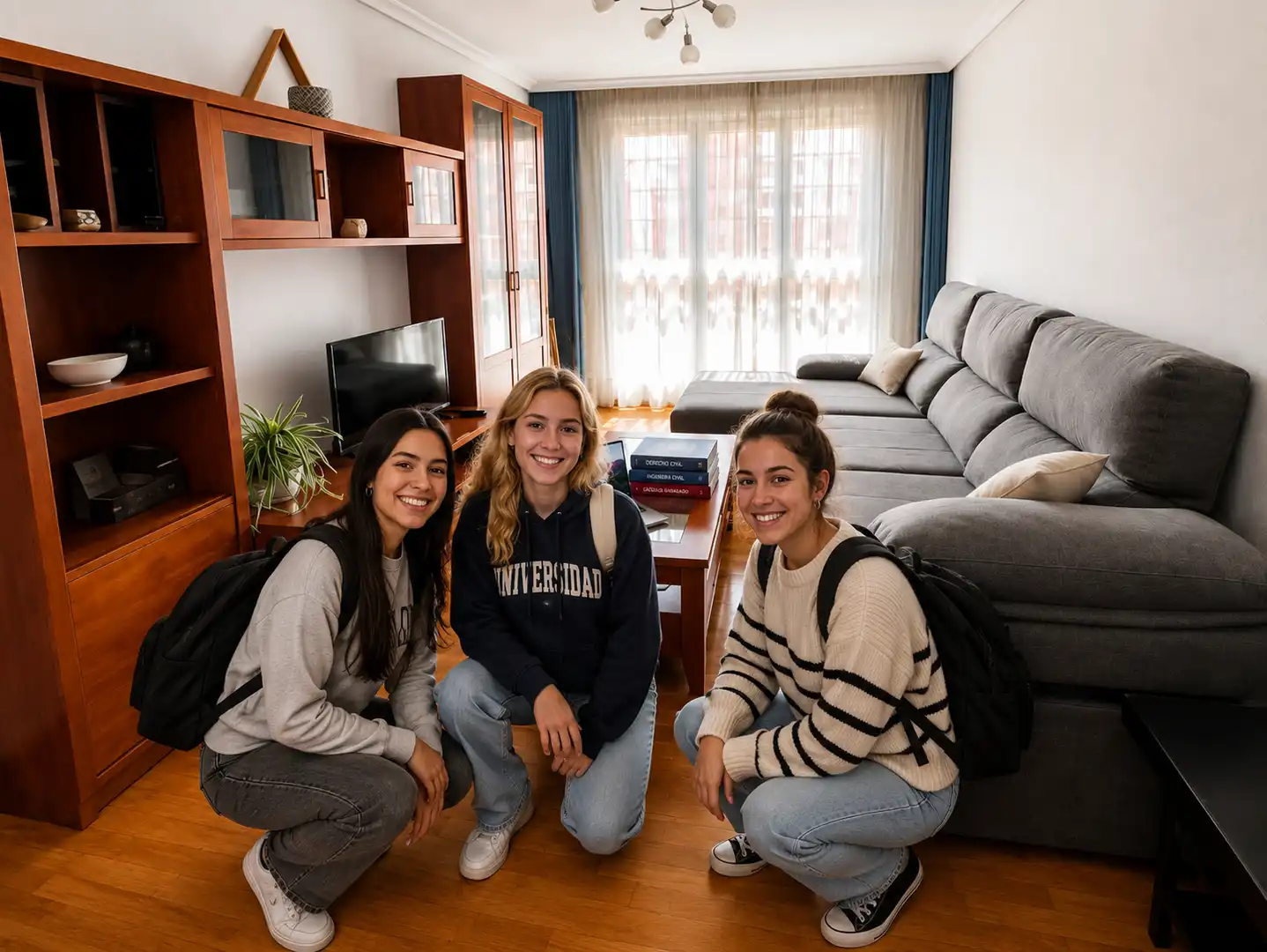 Sala de estar de Piso de alquiler en Santander con Calefacción, Terraza y Trastero