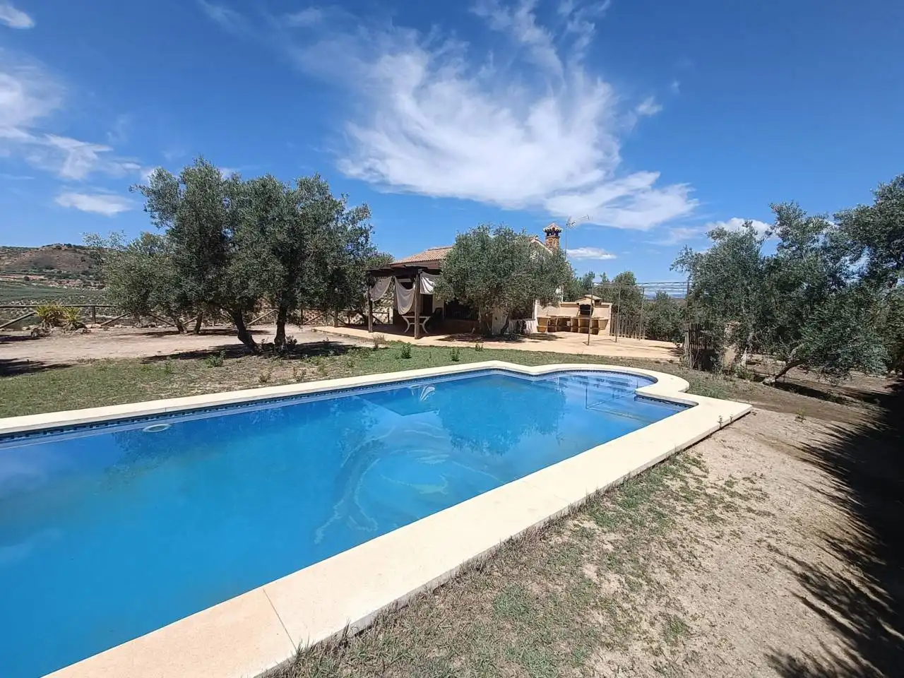 Swimming pool of Country homes for sale in Moraleda de Zafayona  with Private garden, Swimming Pool and Furnished