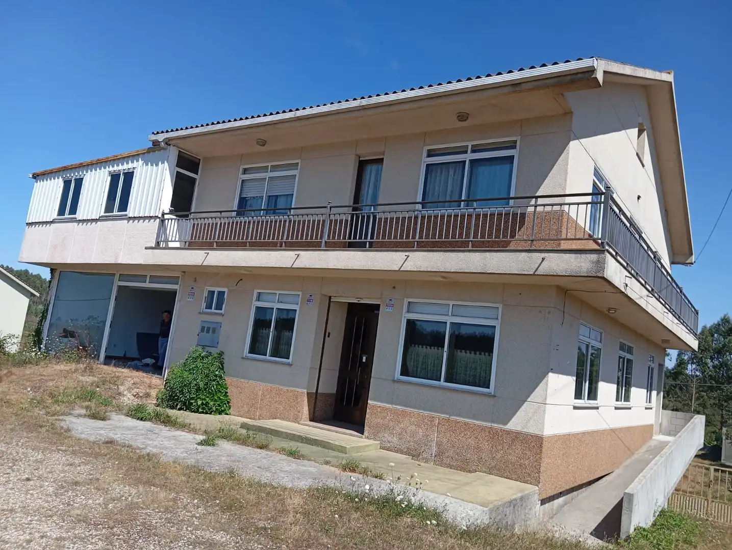 Vista exterior de Casa o xalet en venda en Coristanco amb Moblat